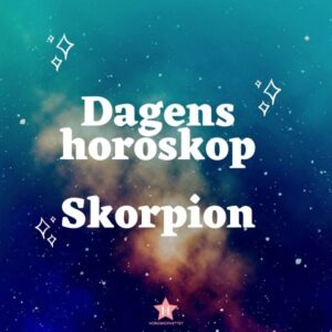 Dagens horoskop skorpion