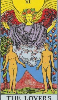 De elskende - Træk et tarotkort ja/nej