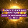 Solen træder ind i Skytten – 21. November 2024 kl. 20:56