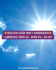 solen gaar ind i krebsen - Solen går ind i Krebsen – Hjem, følelser og dyb indre forbindelse